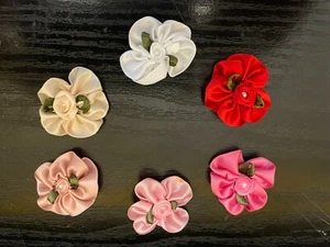 PRETTY MAGNETIC HAIR ACCESSORY'S REBORN DOLL ASST COLOURS WHITE PINK LEMON RED  - Picture 1 of 1