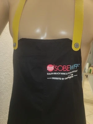 New 2024 SOBEWFF Miami Wine & Food Festival Network South Beach Black Apron - Image 1 of 4