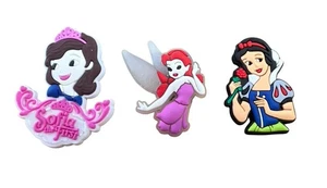 Disney Princess Jibbitz Shoe Charms Set Of 3 - Picture 1 of 4
