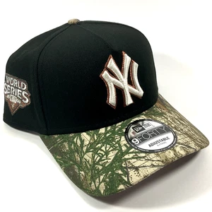 New Era New York NY Yankees Exclusive REAL TREE 9FORTY A-Frame Snapback Hat Cap - Picture 1 of 9