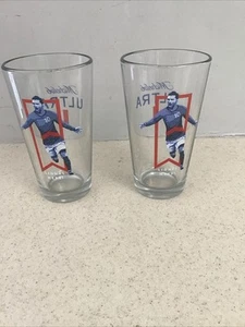 Lionel Messi Michelob Ultra Collectable 16oz Pint Glass Argentine Footballer Set - Picture 1 of 2