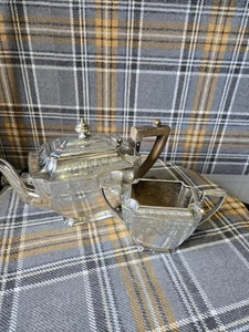 Vintage Silver Plate 2 Piece Tea Set - Picture 1 of 10