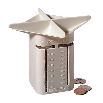 Moeda Tender | Pennies to Quarters | Lados com fenda | Quatro compartimentos | Alto-... - Imagem 1 de 4