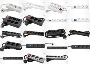 Kopp Mehrfachsteckdose Steckdosenleiste 3-, 4-, 6-, 9-, 12-fach (un-)beleuchtet - Bild 1 von 28