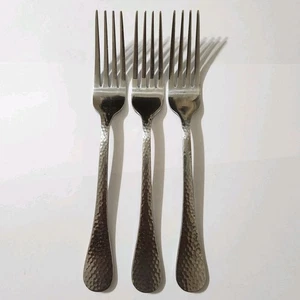 Wallace Brooklyn Stainless Steel 3 Dinner Forks 8.5" Upturned Handle - Picture 1 of 6