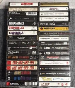 Classic Rock/Metal Cassette Tape Lot Collection EX - Picture 1 of 1