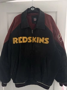 Vintage Washington Redskins Suede Jacket – Rare Retro Style (Size XXL) - Picture 1 of 5