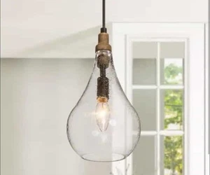 LNC moderne Landhaus rustikale Küsten Pendelleuchte 1-flammig A03545 - Bild 1 von 1