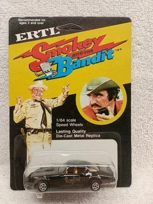 ¡NUEVO! ERTL 1980 🚓 Smokey And The Bandit 🦝1:64 Firebird Trans Am negro de estuche Foto 1 de 4