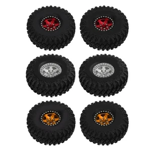 2pcs/set 1.9 Inch 120mm Plastic Tire With Wheel Rims For Axial SCX10 D90 F350 - Picture 1 of 21