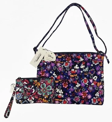 Vera Bradley Large Hipster Bag Mickey Mouse & Friends Playful Floral & WrIstlet - Image 1 of 4