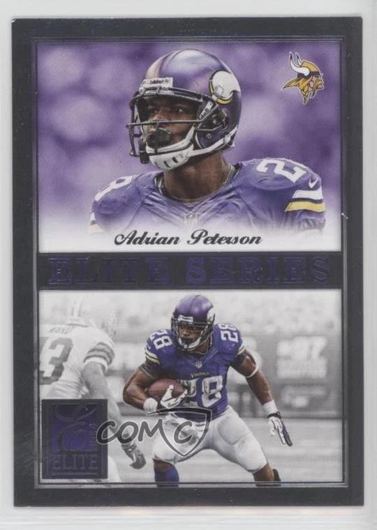 2014 Panini Elite Elite Series Silver Adrian Peterson #20 - Image 1 of 2