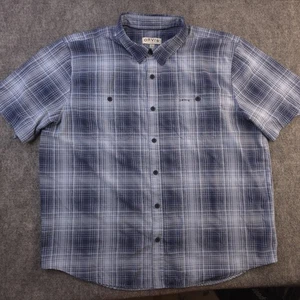 Orvis Hemd 2XL blau kariert Kurzarm Knopfleiste Taschen Polyester Outdoor  - Bild 1 von 8