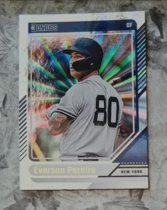 Everson Pereira #91 - 2024 Panini Donruss - Rifrattore Laser - YANKEES - Foto 1 di 2
