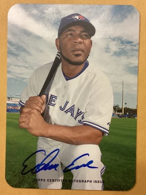 Tarjeta Topps Archives 69TSA-EE 2016 Edwin Encarnación automática 62/75 Blue Jays Foto 1 de 2