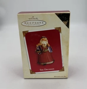 Hallmark The Decision Santa Andenken Ornament Weihnachten 2003 Handarbeit - Bild 1 von 2