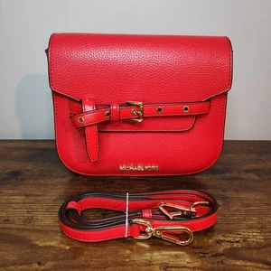 Michael Kors Emilia piccola sella pelle tracolla rossa nuova senza etichetta - Foto 1 di 21