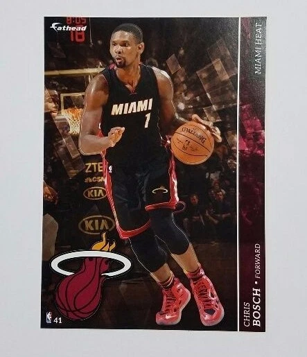 Chris Bosh 2016-2017 NBA Fathead negociável 5" x 7" Miami Heat - #41 - Imagem 1 de 1