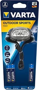 1x VARTA Outdoor Sports H20 linterna frontal faro con 4 LED de gama alta incl... - Imagen 1 de 1
