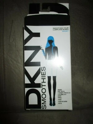 NUEVO CON ETIQUETAS DKNY Batidos PEQUEÑOS Bloques de Color Modelador Suave Corto Azul Negro 100-150LbRet $16 Foto 1 de 4