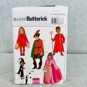 Butterick 4319 Kostüm Robin Hood Narr Teufel Rotkäppchen Kinder S XL Muster - Bild 1 von 7