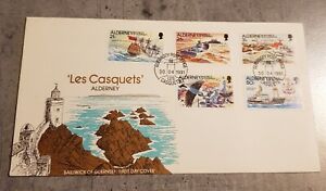 ALDERNEY FIRST DAY COVER LES CASQUETS
