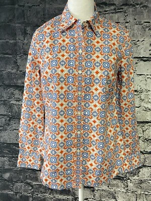 Blusa Camisa Talbots Mujer Extra Pequeña XS Cachemira Patriótica Informal Trabajo Ligera Foto 1 de 4