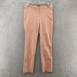 Adrienne Vittadini Trouser Dress Pants Womens 6 (Actual 30x28) Pink Mid Rise Zip - Picture 1 of 14