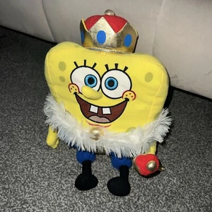 Spongebob Squarepants RARE 2010 Whitehouse Leisure Soft Plush Toy 13” King ❤️ - Picture 1 of 4