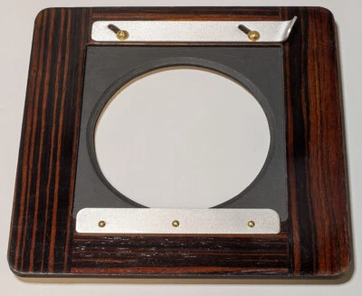 1 ADAPTER 6x6"RC for use  LINHOF/WISTA  BOARDS in DEARDORFF 8x10" / EBONY veneer - Image 1 of 4