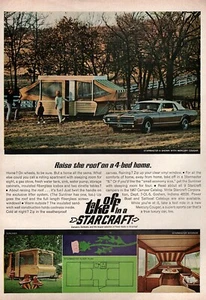 Mercury Cougar & Starcraft Camper Original Farbanzeige 1967  - Bild 1 von 1
