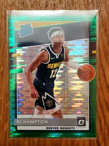 RJ Hampton Denver Nuggets 2020-21 Optic Fanatics #174 Pulsar verde parallelo - Foto 1 di 1