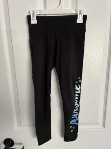 Justice Girls Black “Awesome” Leggings Stretchy Pants Size 8 - Picture 1 of 5