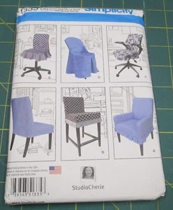 Simplicity #1335 - CHAIR COVERS - UNCUT - Picture 1 of 2