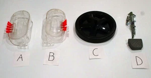 Bissell ProHeat 2X Upright Carpet Cleaner Parts Side Cover Brush Wheel Release - Picture 1 of 5