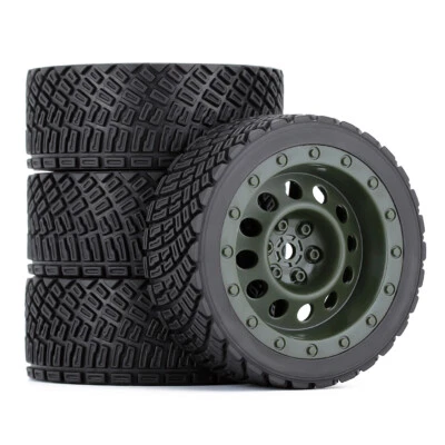 Austar 12mm Hex 67mm Rubber Tires Wheel for RC  1/10 WLtoys 1/14 144001 Car - Image 1 of 4