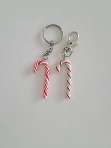 Candy cane keychains, Chrismas keychains, Winter keychains - Picture 1 of 8