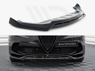MAXTONDESIGN Diffusore Anteriore Sdoppiatore Maxton Design per Alfa Romeo Stelvio Quadrifoglio MK1
