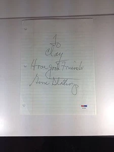 Autógrafo firmado Gene Stallings Coach 8 X 10 notas grado PSA/ADN 9 COMO NUEVO - Imagen 1 de 7