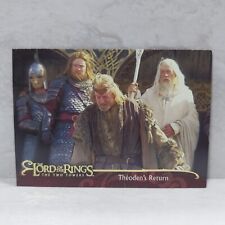 LOTR The Two Towers Theoden's Return #37 Card Topps 2002