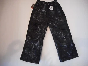 ZEROXPOSUR Black Marble CAMO Heavyweight Insulated SNOW PANTS Boys Sz 5 / 6 NEW - Picture 1 of 5