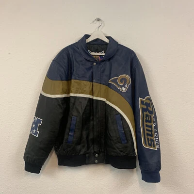 Vintage St Louis Rams Jeff Hamilton JH Designs Leather Jacket Size Medium - Image 1 of 4