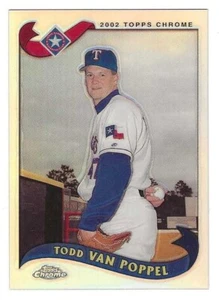 2002 Topps Traded Chrome Refractor #102 Todd Van Poppel Texas Rangers BV$2.50 - Picture 1 of 1
