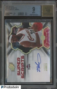 2007-08 Spx Super Scripts LeBron James Cavaliers BGS 9 w/ 10 AUTO " HIGH END " - Picture 1 of 4