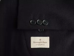 Zegna Blazer 50R/40R Cashmere Excellent Condition Black Jacket Sport Coat - Picture 1 of 5