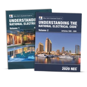 Mike Holt's Illustrated Guide to Understanding the NEC, Vol. 1 & 2, 2020 NEC - Picture 1 of 2