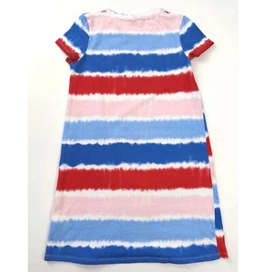 Tommy Hilfiger T-Shirt Dress Striped Casual Comfy Red White Blue Large - Picture 1 of 3