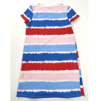 Tommy Hilfiger Camiseta Vestido Rayas Informal Cómodo Rojo Blanco Azul Grande Foto 1 de 3