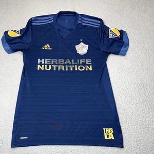 LA Galaxy Zlatan Ibrahimovic Soccer Jersey Mens Medium Blue MLS Football Kit - Picture 1 of 14