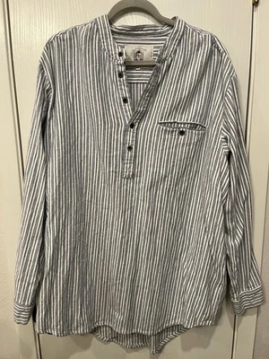 Camisa Lee Valley Ireland My Grandfather para Hombres 3XL XXXL Azul Blanco Franela a Rayas Foto 1 de 4